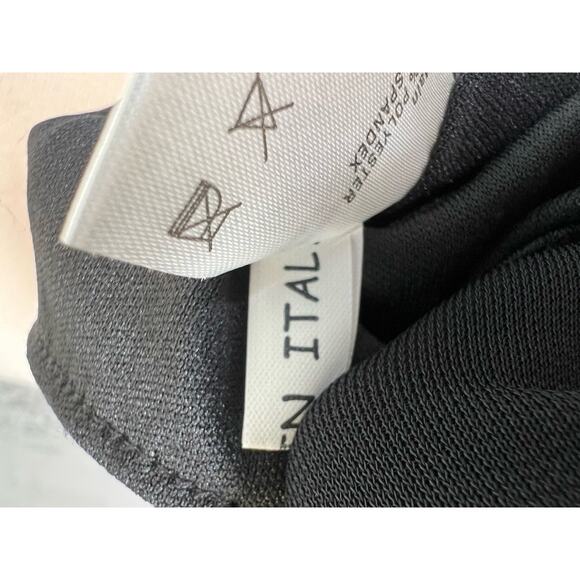 Clips Made In Italy Black Rhinestone Maxi Dress Size 40 Glam Party Formal NWOT - Picture 14 of 16